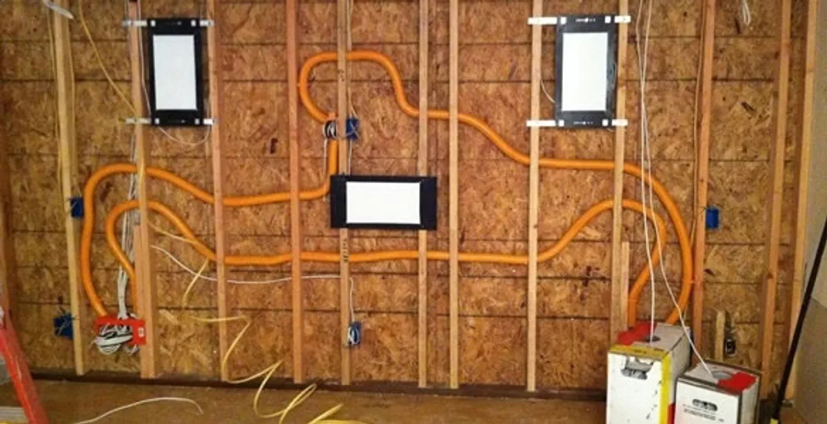 new construction wiring project displaying complete electrical system layout installed by professionals in San Francisco, CA
