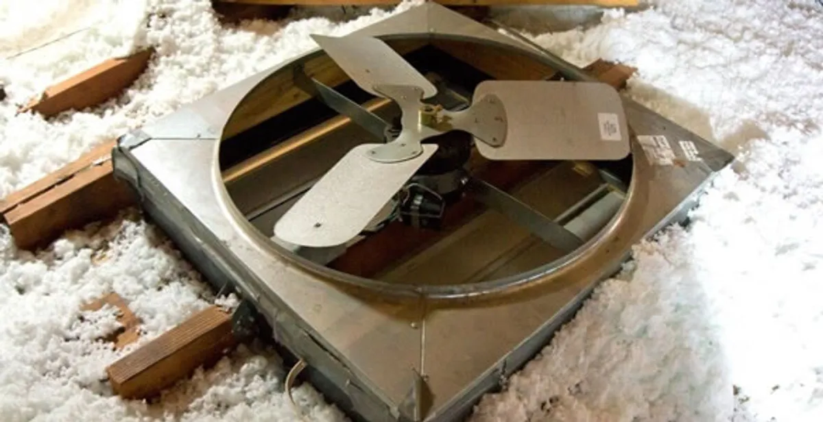 whole house fan installation services with attic-mounted ventilation unit in San Francisco, CA